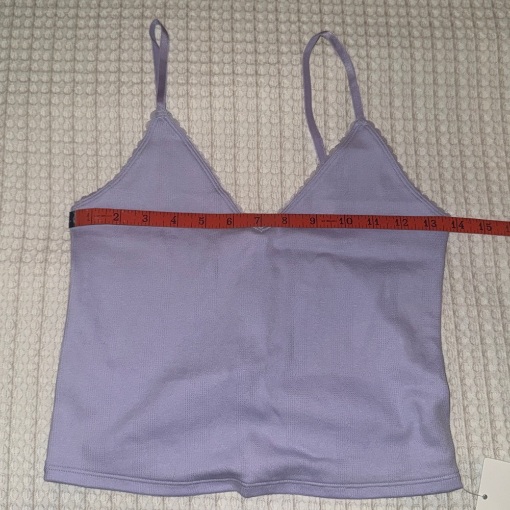 Lululemon Cotton Pointelle Cropped Cami Tank - Picture 15 of 16